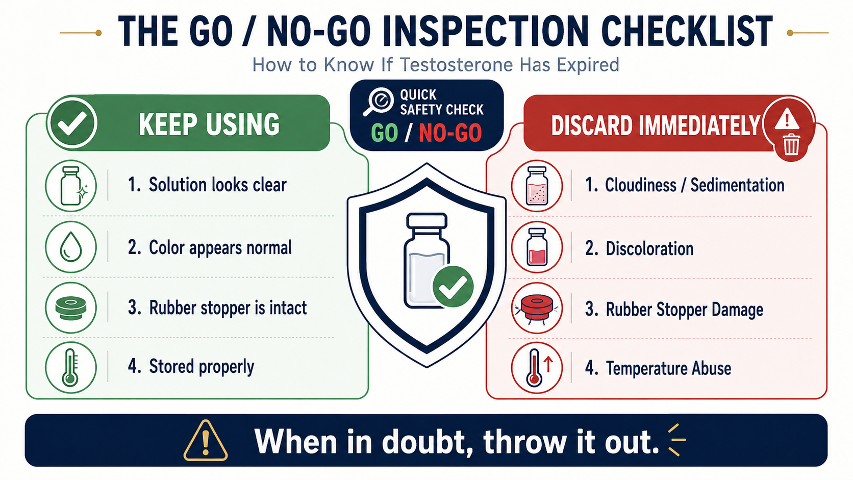 testosterone expired checklist